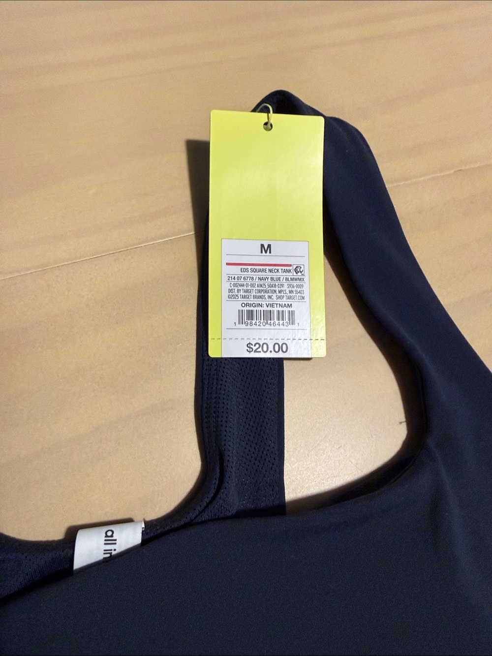 NWT All In Motion Square Neck Racerback - Picture 2 of 3